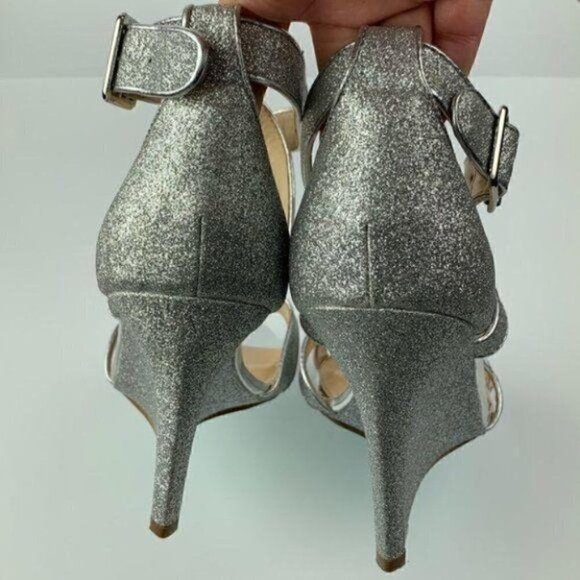 Betsy Johnson blue wedding Cheryl size 9.5 silver - Picture 5 of 7